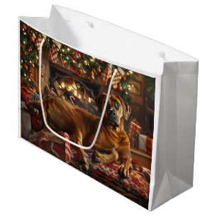 Rhodesian Ridgeback Hond Kerstfeest Groot Cadeauzakje