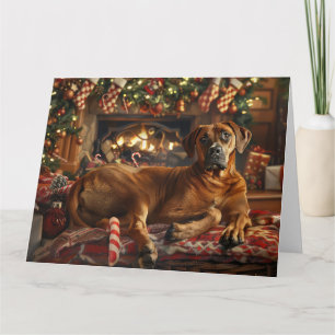 Rhodesian Ridgeback Hond Kerstfeest Kaart