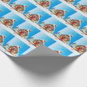 Rhodesian Ridgeback hond met kerstcadeaus Cadeaupapier (Hoek)