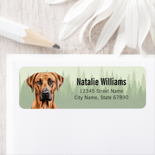 Rhodesian Ridgeback hond retour adres labels (Insitu)