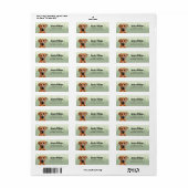 Rhodesian Ridgeback hond retour adres labels (Full Sheet)