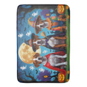 Rhodesian Ridgeback Honden Pompoen Halloween Grapp Badmat (Voorkant Verticaal)