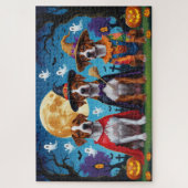 Rhodesian Ridgeback Honden Pompoen Halloween Grapp Legpuzzel (Verticaal)