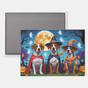 Rhodesian Ridgeback Honden Pompoen Halloween Grapp Magneet
