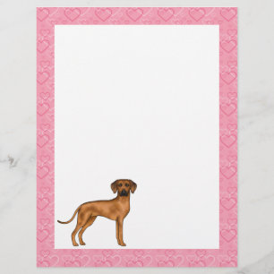 Rhodesian Ridgeback Hondenliefde Hartpatroon Roze Briefhoofd