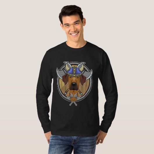 Rhodesian Ridgeback I Valhalla I Viking T-shirt (Voorkant volledig)