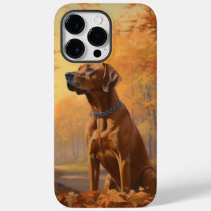 Rhodesian Ridgeback  in Herfstbladeren vallen Insp Case-Mate iPhone 14 Pro Max Hoesje