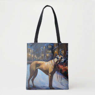 Rhodesian Ridgeback Kerst Feestelijke Periode Draagtas