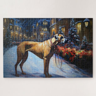 Rhodesian Ridgeback Kerst Feestelijke Periode Legpuzzel