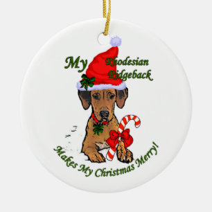 Rhodesian Ridgeback Kerstcadeaus Ornament