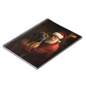 Rhodesian Ridgeback Kerstman Feestelijke Kerstmis Notitieboek (Linkerzijde)