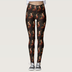 Rhodesian Ridgeback Kerstman Festive Kerstmis Leggings