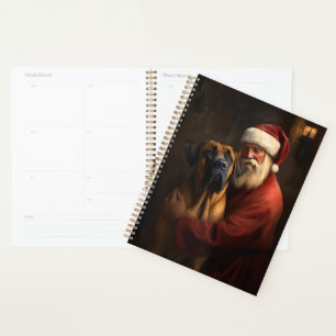 Rhodesian Ridgeback Kerstman Festive Kerstmis Planner
