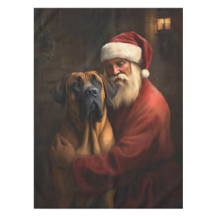 Rhodesian Ridgeback Kerstman Festive Kerstmis Tafelkleed