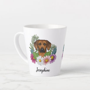 Rhodesian Ridgeback Kop En Wilde Zomerbloemen