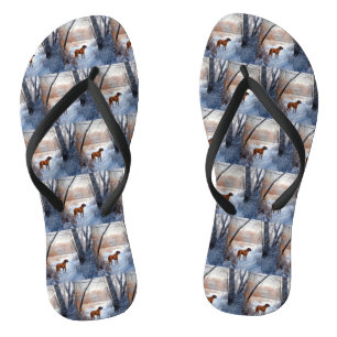 Rhodesian Ridgeback Let It Snow Kerstmis Teenslippers