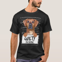 Rhodesian Ridgeback Mugshot Guilty Dog