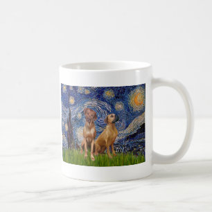 Rhodesian Ridgeback Paar - Sterrennacht Koffiemok