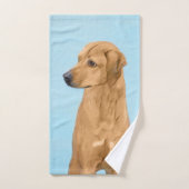 Rhodesian Ridgeback Painting - Art original du chi (Serviette à main)