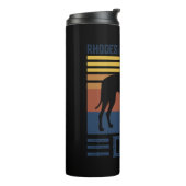 Rhodesian Ridgeback Papa Hond T-shirt Thermosbeker (Gedraaid links)