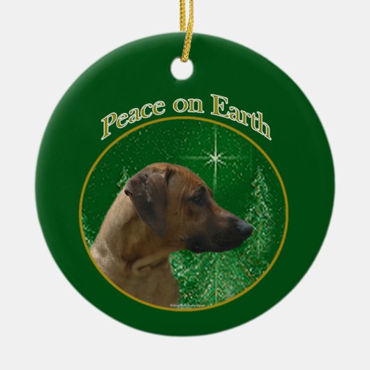 Rhodesian Ridgeback Peace Keramisch Ornament (Voorkant)