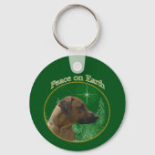 Rhodesian Ridgeback Peace Sleutelhanger (Voorkant)