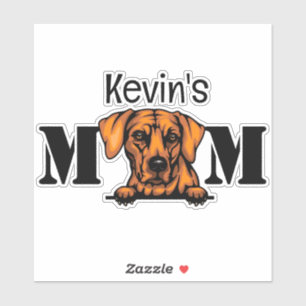 Rhodesian Ridgeback Peking mam gepersonaliseerd Sticker
