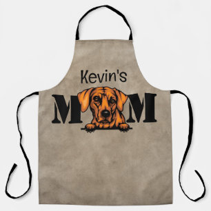 Rhodesian Ridgeback Personaliseerde mam Apron Schort
