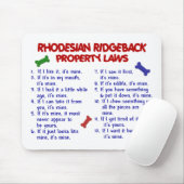 RHODESIAN RIDGEBACK Property Laws 2 Muismat (Met muis)
