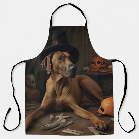 Rhodesian Ridgeback Pumpkins Halloween Scary Schort (Voorkant)