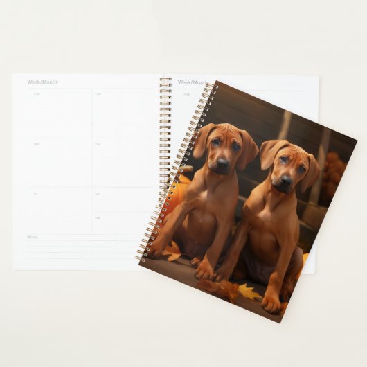 Rhodesian Ridgeback Puppy Herfst Delight Pompoen Planner (Display)