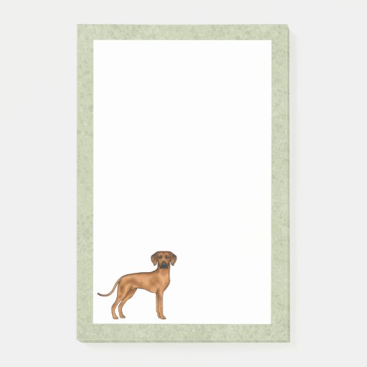Rhodesian Ridgeback Schattige African Lion Dog Gre Post-it® Notes (Voorkant)