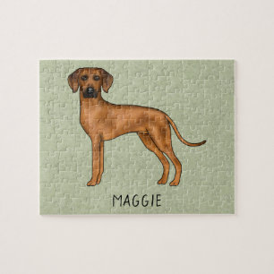 Rhodesian Ridgeback Schattige Afrikaanse Leeuw Hon Legpuzzel