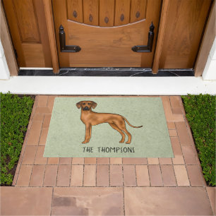 Rhodesian Ridgeback Schattige Bruine Leeuw Hond Me Deurmat