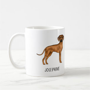 Rhodesian Ridgeback Schattige Bruine Leeuw Hond Me Koffiemok