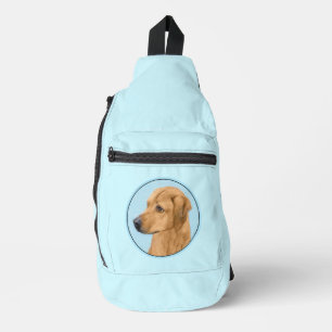 Rhodesian Ridgeback Schilderij Rode Tarwehond Hond Sling Bag
