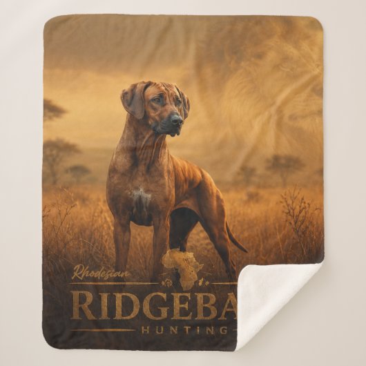 Rhodesian Ridgeback Sherpa Deken (Voorkant)