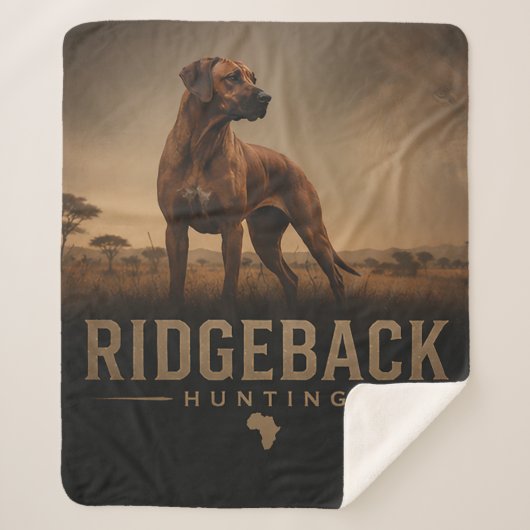Rhodesian Ridgeback Sherpa Deken (Voorkant)