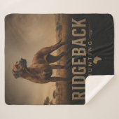 Rhodesian Ridgeback Sherpa Deken (Voorkant (horizontaal))