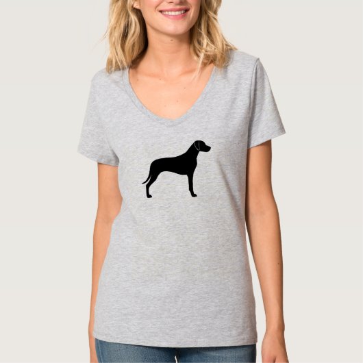Rhodesian Ridgeback Silhouette T-shirt (Voorkant)