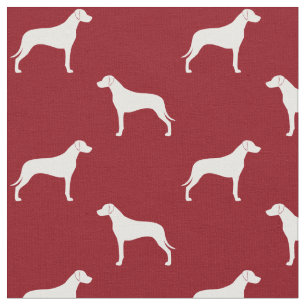 Rhodesian Ridgeback Silhouettes Patroon Stof