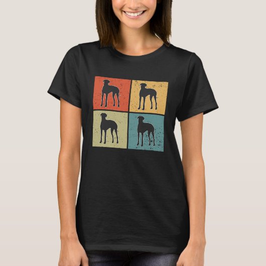 Rhodesian Ridgeback Vintage  4 T-shirt (Voorkant)