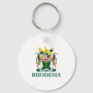 Rhodesië Wapen Van Zimbabwe Grappig Zuid-Afrika Sleutelhanger