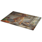 Rhodesische Ridgeback Kookt in Keuken Snijplank (Hoek)