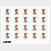Rhodezische kerstcadeautjes in Ridgeback Ronde Sticker (Vel)