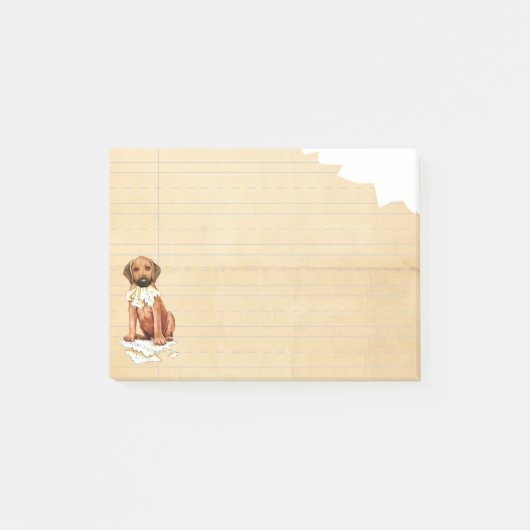 Rhodezische Ridgeback Ate My Homework Post-it Note (Voorkant)