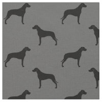 Rhodezische Ridgeback Dog Silhouettes gepatterd