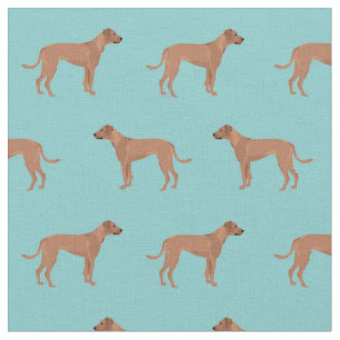 rhodezische ridgeback lichtblauw stof