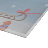 Rhodezische rugzak met sneeuwkerstcadeau snijplank (Hoek)