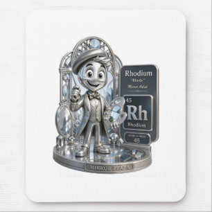 Rhodium-personage uit de ATOMIVRA™ Muismat